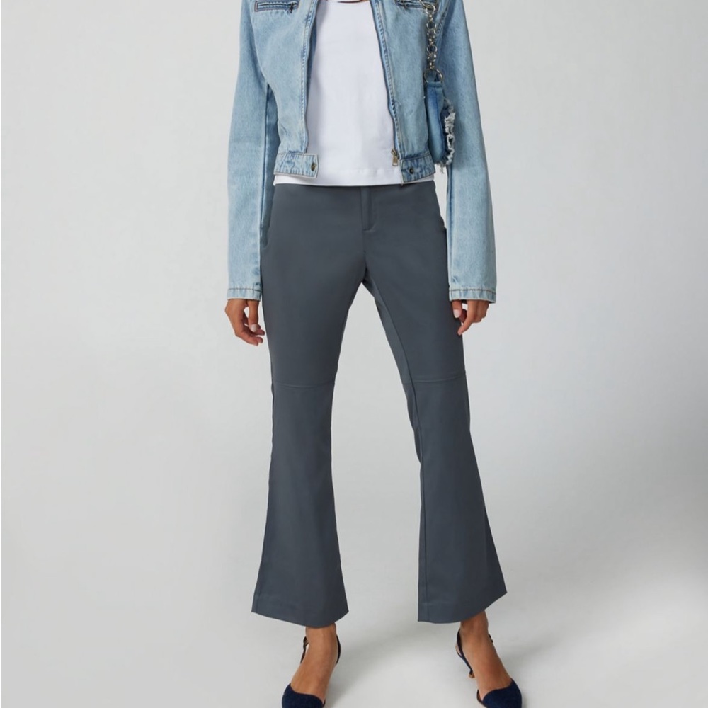 urban grey trousers flare “disco pants”